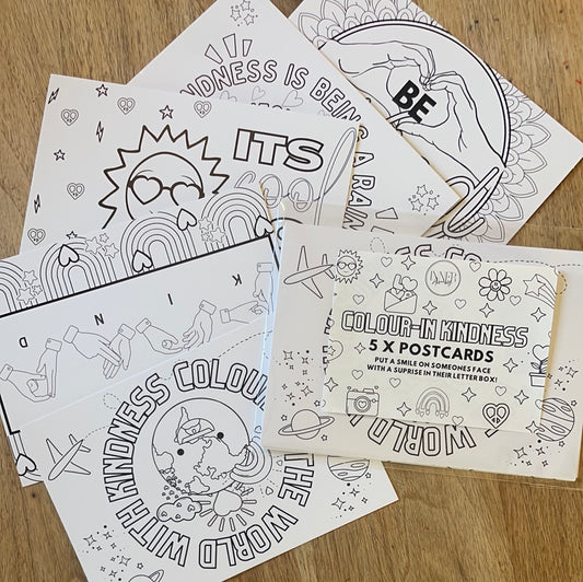 Colour in Kindness Postcards